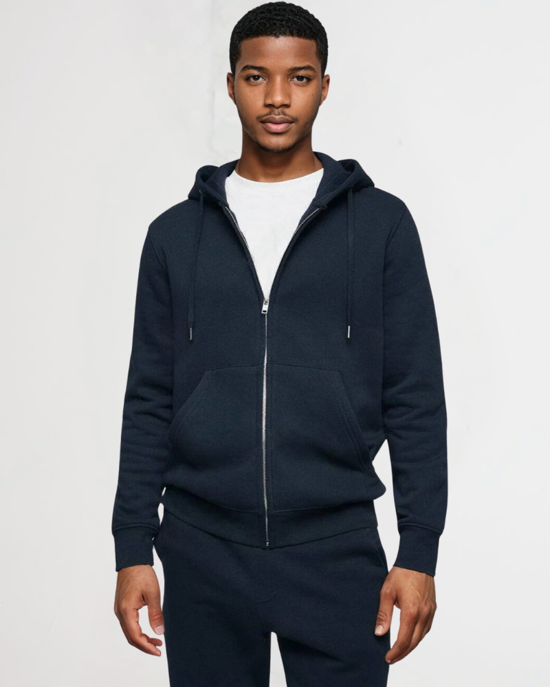 Men's Zipped Up Hoodie