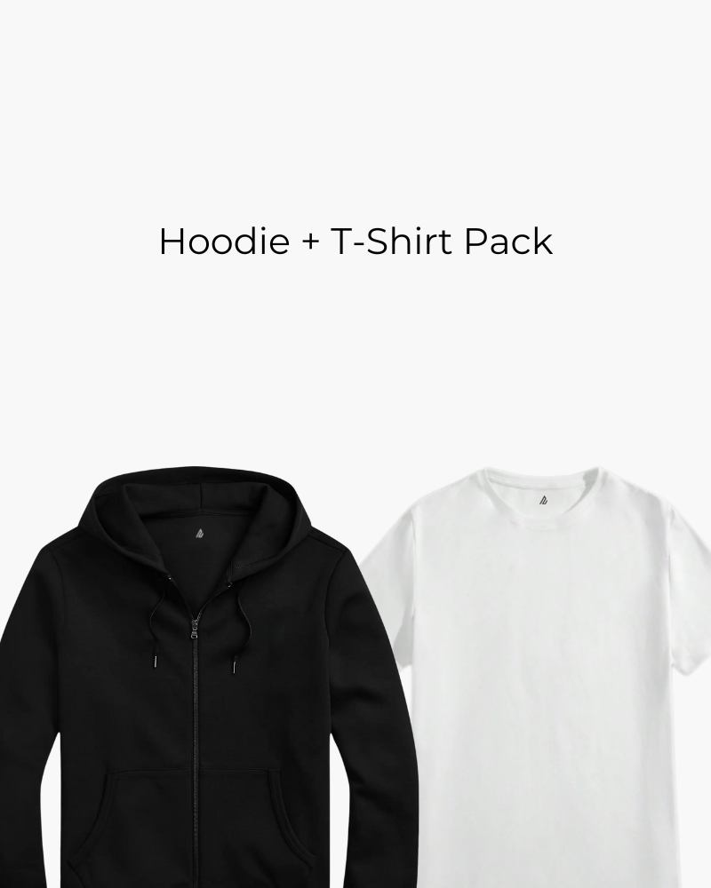 Men Hoodie + T‑Shirt Pack