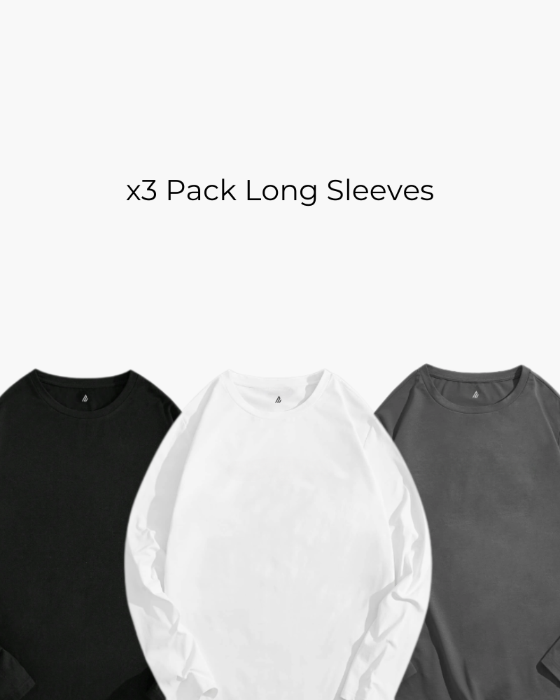 Men x3 Pack Long Sleeves