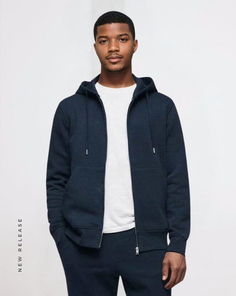 Men's Zipped Up Hoodie